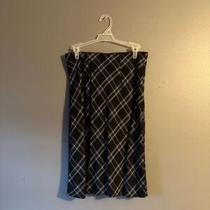 Aeropostale Black and White Checkered Skirt